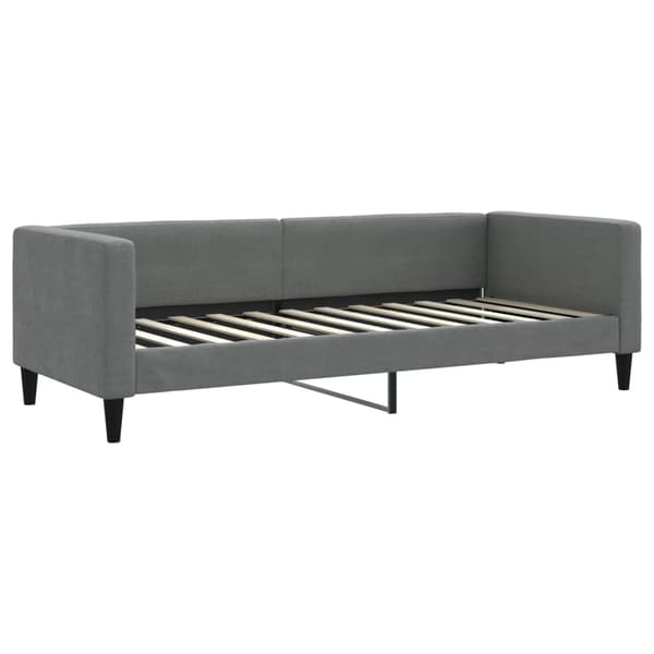 vidaXL Dagbädd utdragbar mörkgrå 80x200 cm tyg Grå