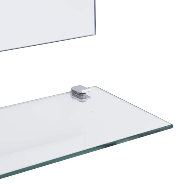 vidaXL Väggspegel med 5 hyllor silver 50x60 cm Silver