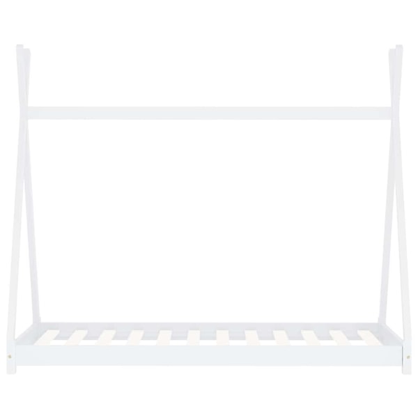 vidaXL Barnsäng vit massiv furu 70x140 cm Vit