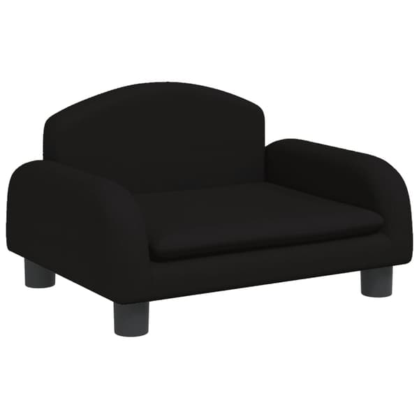 vidaXL Barnsoffa svart 50x40x30 cm tyg art