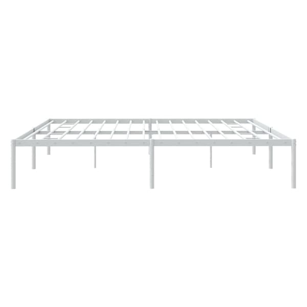 vidaXL Sängram metall vit 193x203 cm Vit