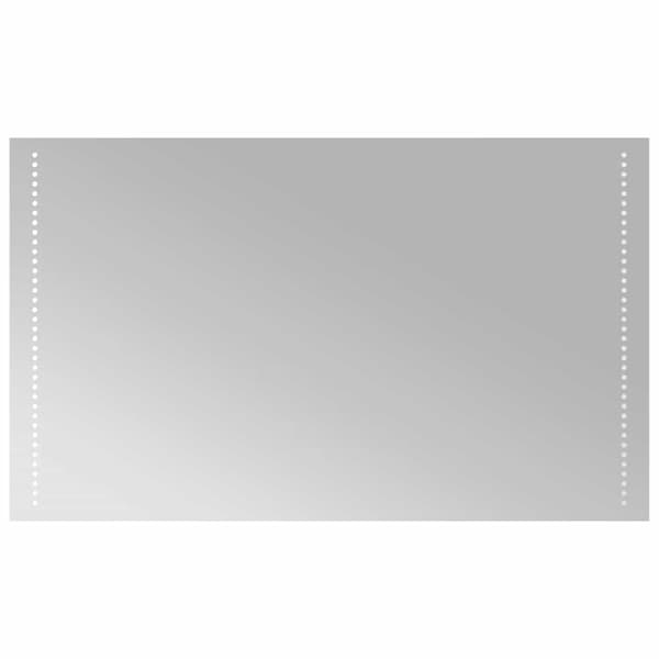 vidaXL Badrumsspegel LED 100x60 cm Transparent