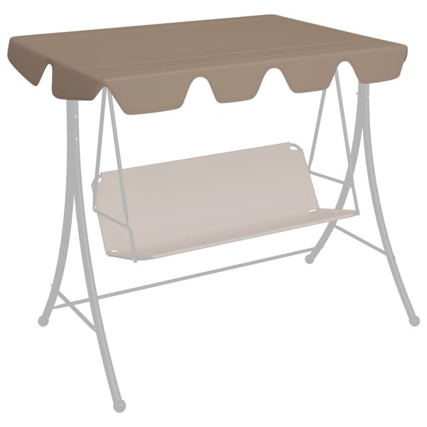 vidaXL Reservtak för hammock taupe 150/130x105/70 cm Taupe
