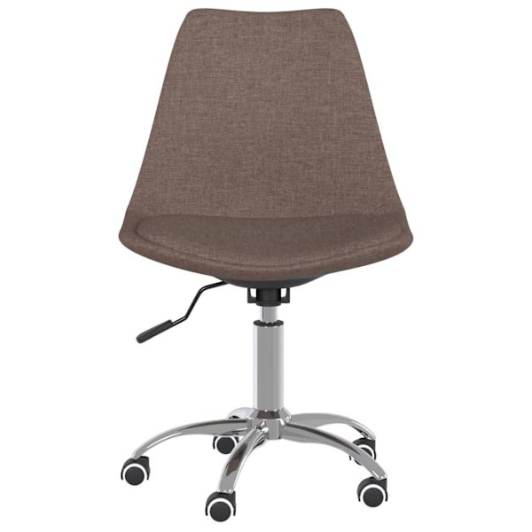 vidaXL Snurrbara matstolar 2 st taupe tyg Taupe