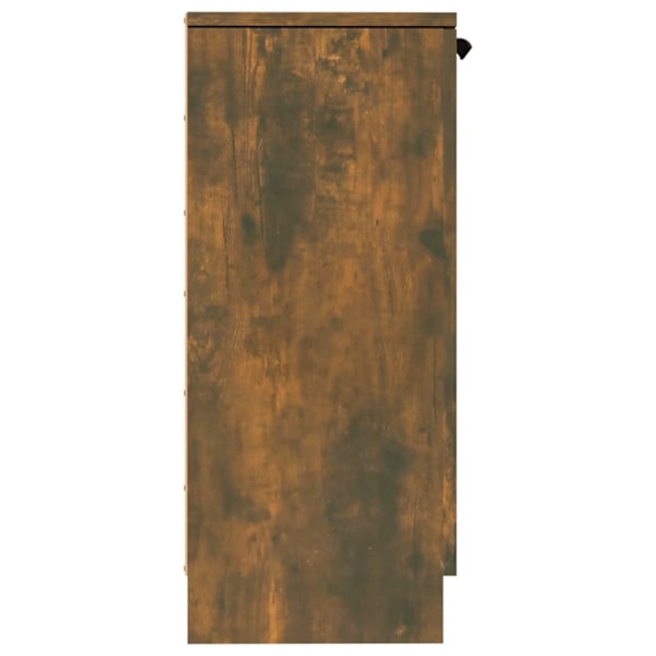 vidaXL Skänkar 2 st rökfärgad ek 30x30x70 cm konstruerat trä Brun