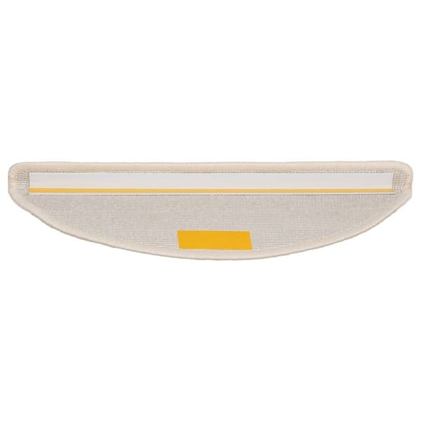 vidaXL 15 st Trappstegsmattor vit 56x20 cm Vit