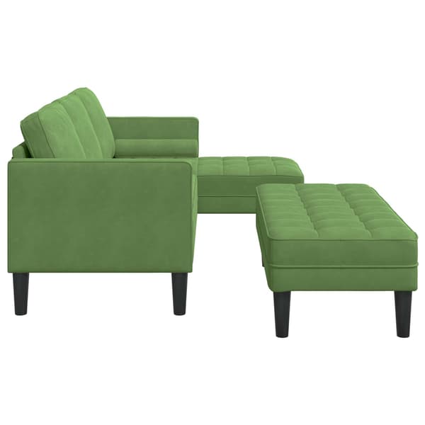 vidaXL Soffset 2 st Ljusgrön Polyester Grön