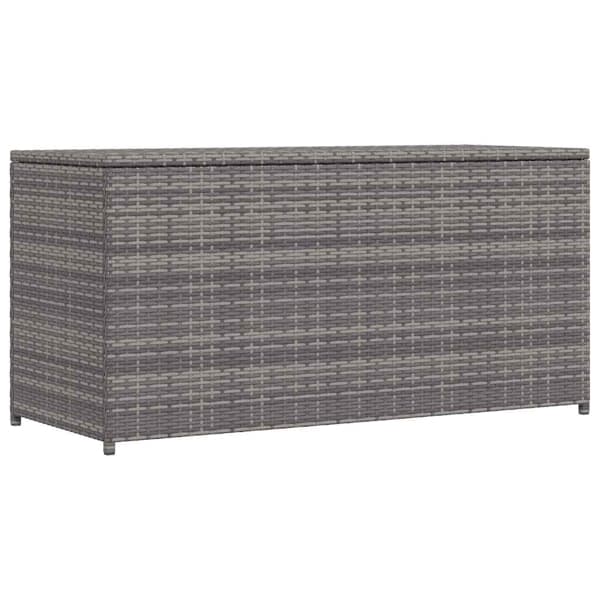 vidaXL Dynbox grå 120x50x60 cm konstrotting grå