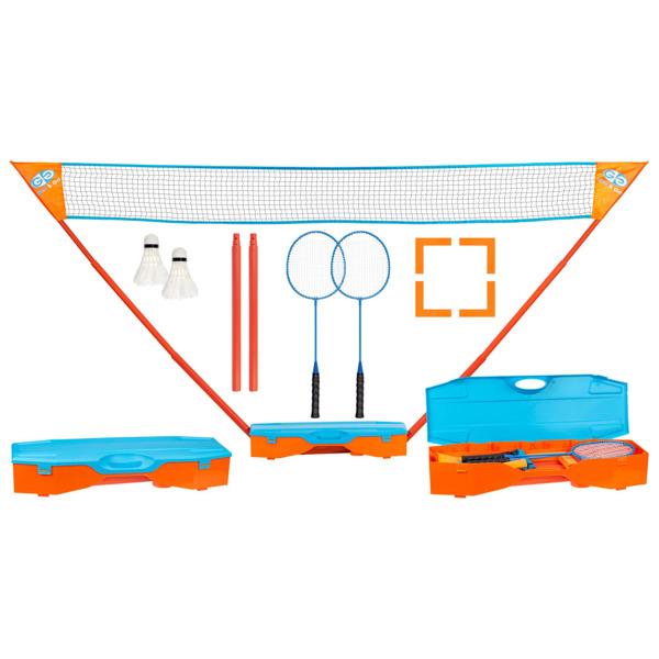Get & Go Badmintonset blå och orange multifärg