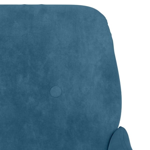 vidaXL Bänk blå 108x79x79 cm sammet Blå