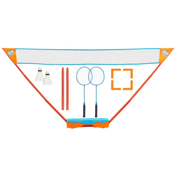 Get & Go Badmintonset blå och orange multifärg