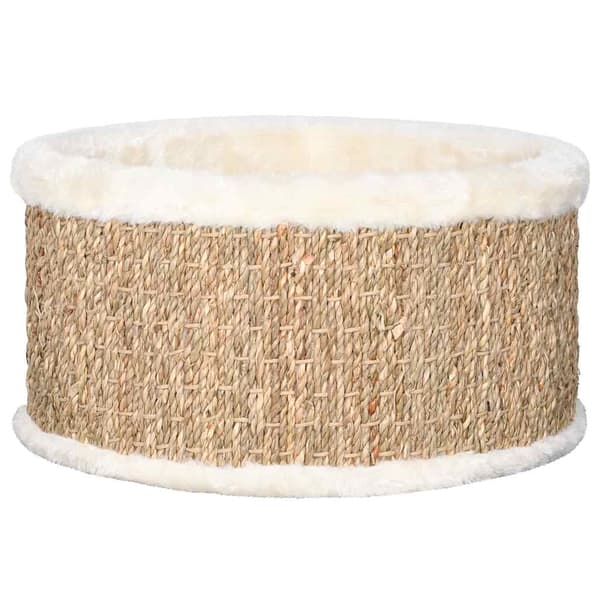 vidaXL Rund kattkorg 36 cm sjögräs Beige