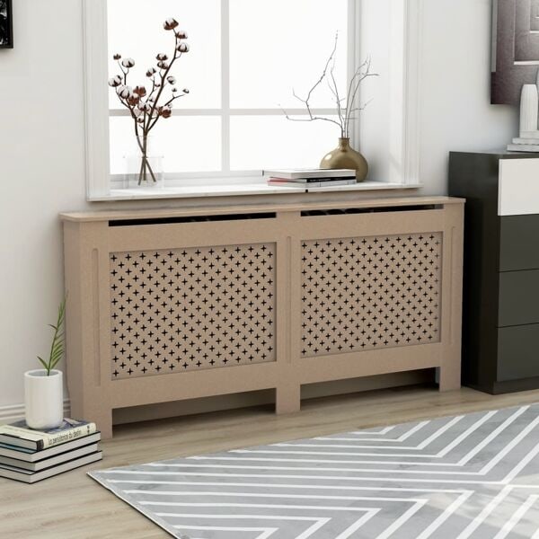 vidaXL Elementskydd 172x19x81,5 cm MDF Brun