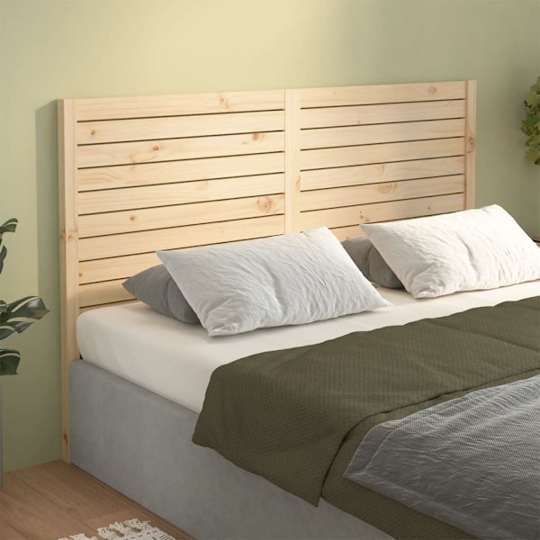 vidaXL Sänggavel 146x4x100 cm massiv furu Brun