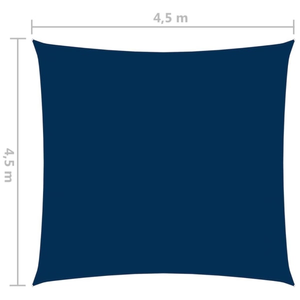 vidaXL Solsegel oxfordtyg fyrkantigt 4,5x4,5 m blå Blå