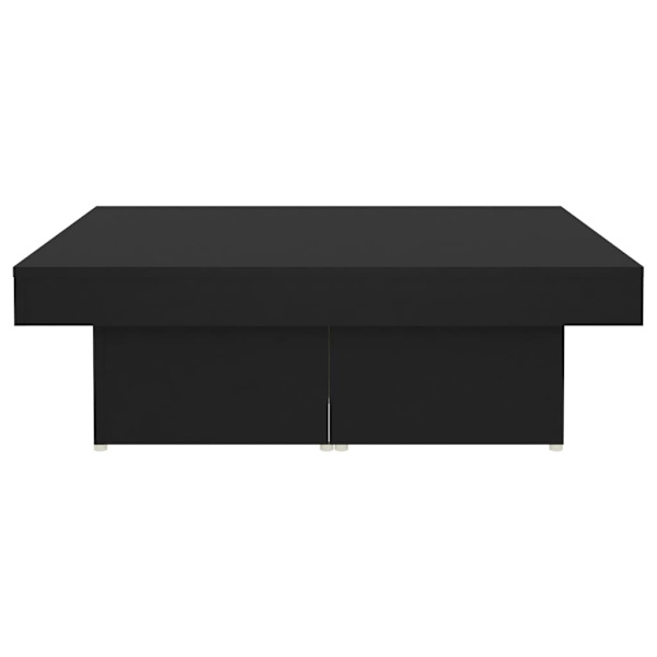 vidaXL Soffbord svart 90x90x28 cm konstruerat trä Svart