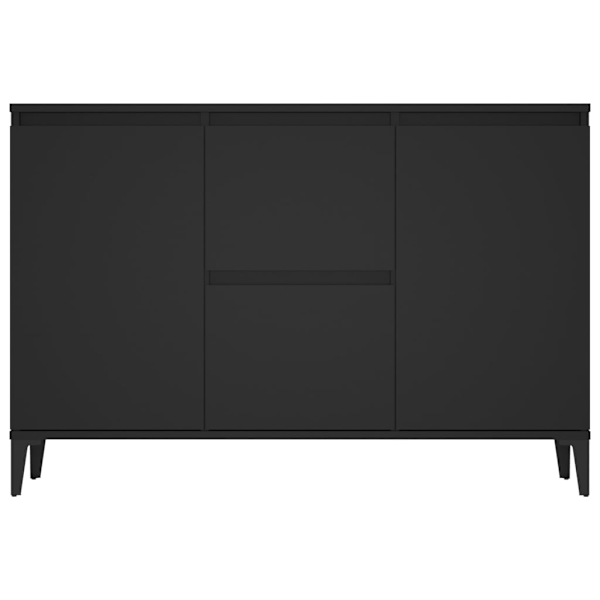 vidaXL Skänk svart 104x35x70 cm konstruerat trä Svart