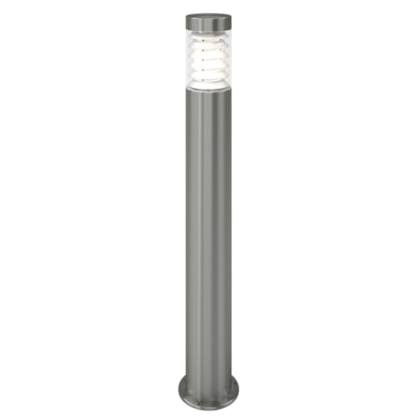 vidaXL Stolplampa 10,1x80cm rostfritt stål Silver
