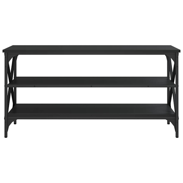 vidaXL Tv-bänk svart 100x40x50 cm konstruerat trä Svart