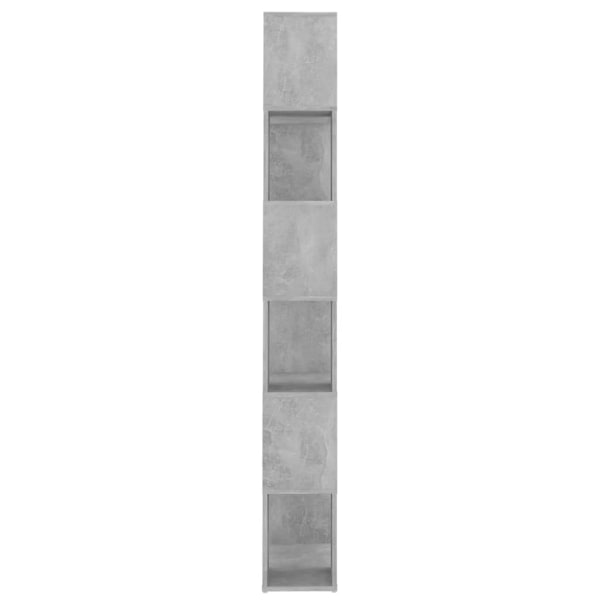 vidaXL Bokhylla/Rumsavdelare betonggrå 60x24x186cm konstruerat trä grå