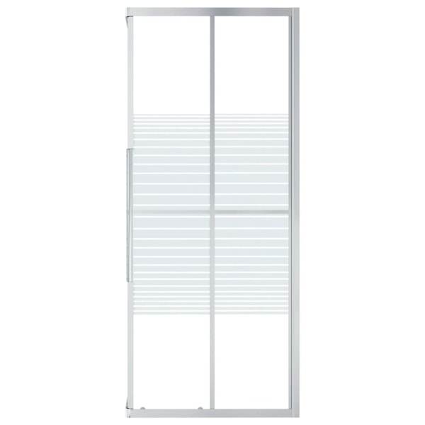 vidaXL Duschvägg ESG 80x80x180 cm silver och vit