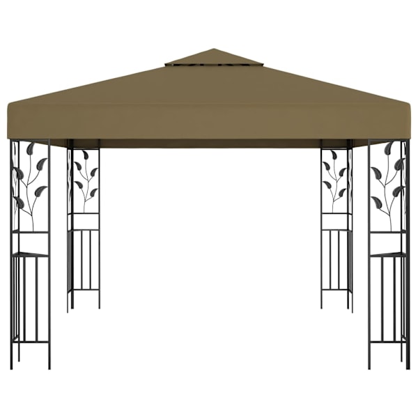 vidaXL Paviljong 3x3 m taupe 180 g/m² Taupe