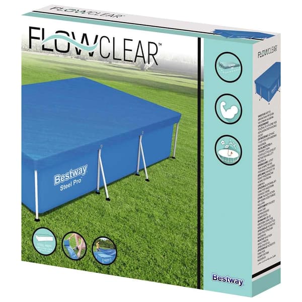 Bestway Poolöverdrag Flowclear 304x205x66 cm Blå