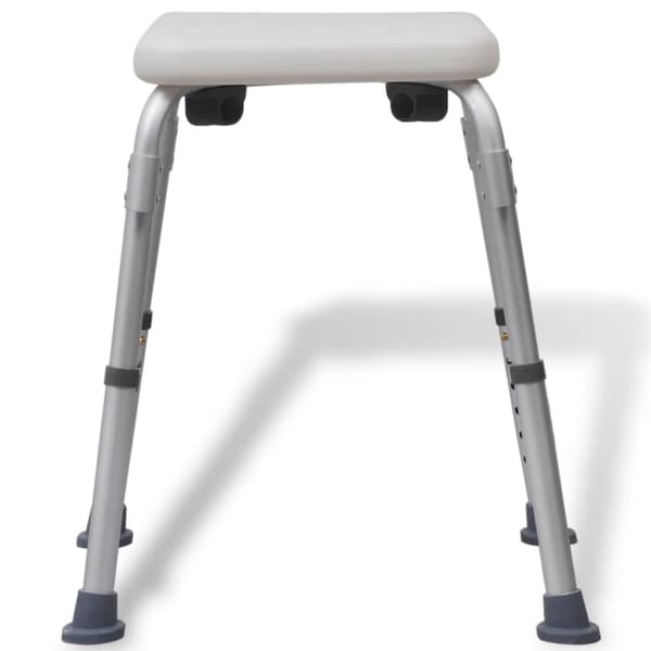 vidaXL Duschstol aluminium vit Vit