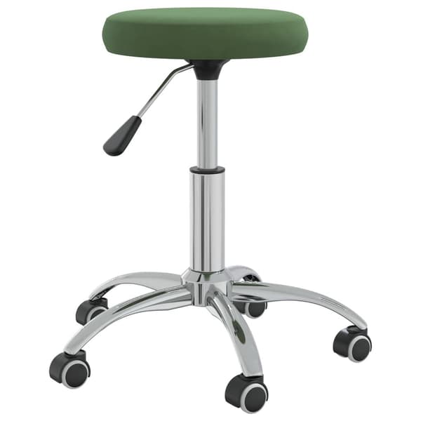 vidaXL Massagepall mörkgrön sammet Grön