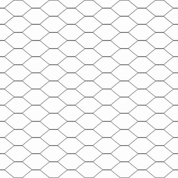 vidaXL Hexagonalt staket markfäste 100 x 1 m PVC-belagda stål Grå Mesh Grå