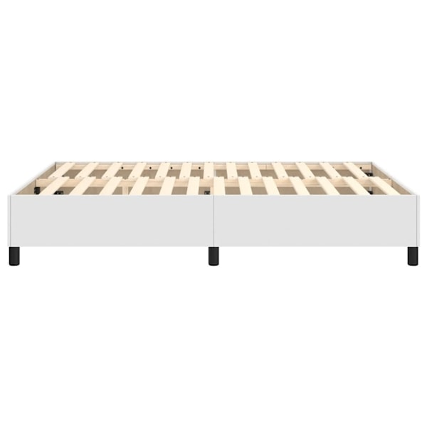 vidaXL Sängram vit 140x200 cm konstläder Vit
