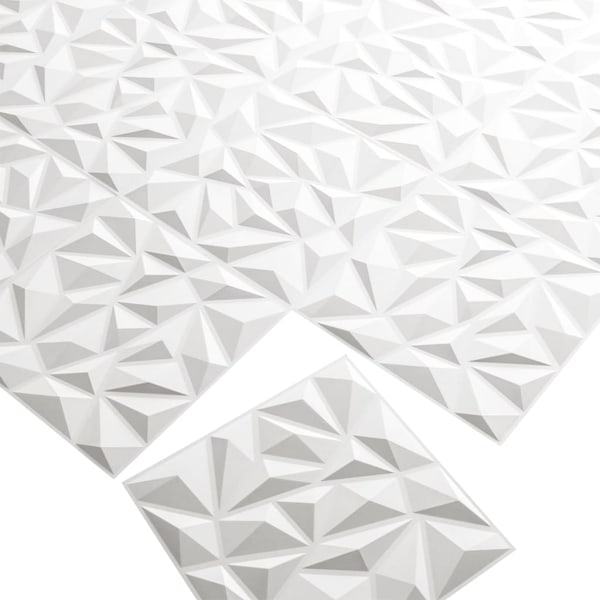 WallArt 3D Väggpaneler 24 st GA-WA27 puck Vit