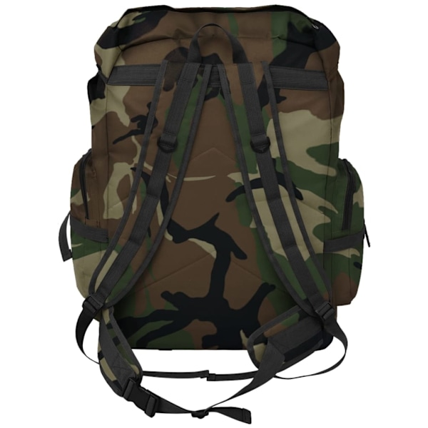 vidaXL Arméryggsäck 65 L kamouflage Grön