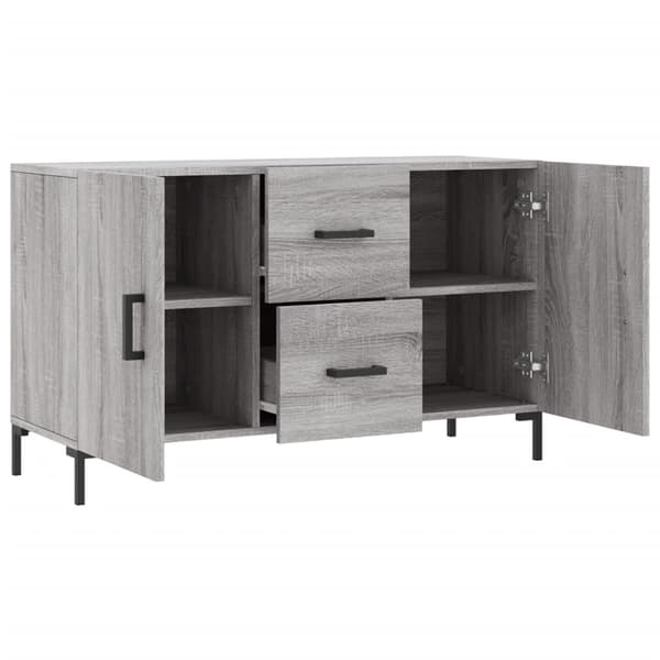 vidaXL Skänk grå sonoma 100x36x60 cm konstruerat trä Grå
