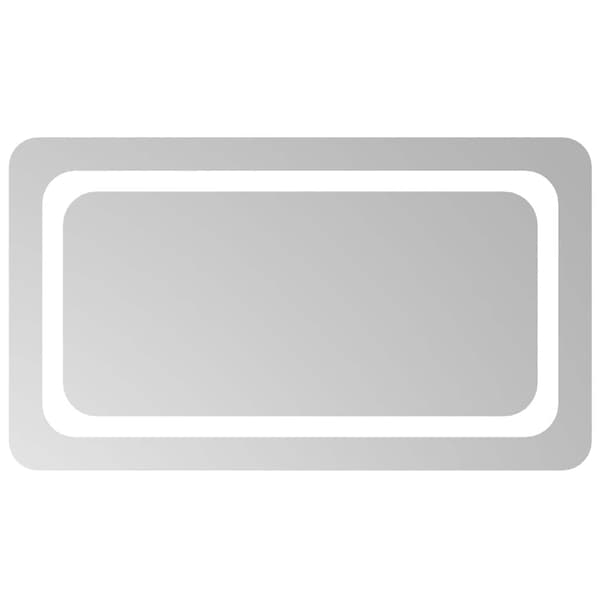 vidaXL Badrumsspegel LED 70x40 cm Transparent