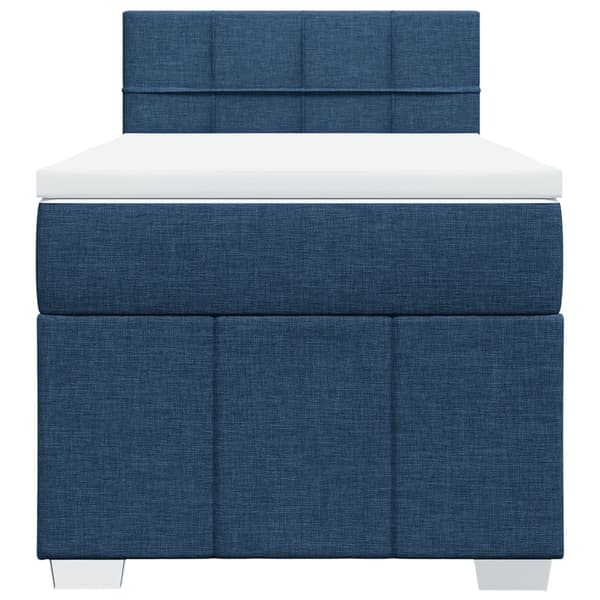 vidaXL Ramsäng med madrass blå 100x200 cm tyg Blå