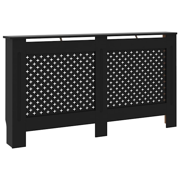 vidaXL Elementskydd svart 152x19x81,5 cm MDF Svart