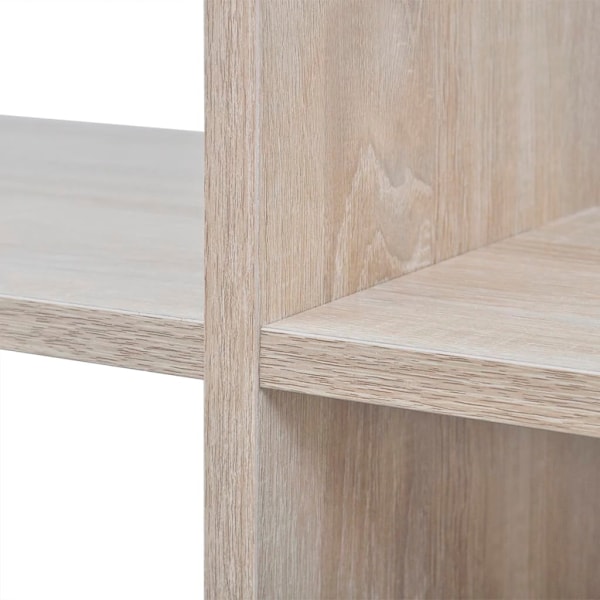 vidaXL Bokhylla trapp-design 107 cm ek-färg Brun