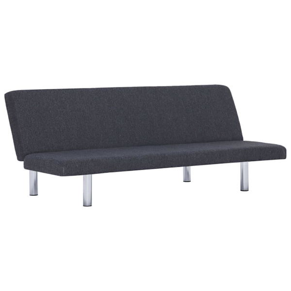 vidaXL Bäddsoffa mörkgrå polyester grå