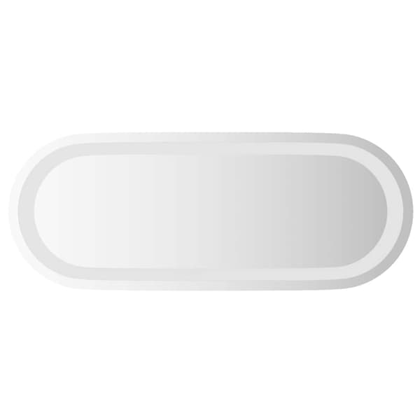 vidaXL Badrumsspegel LED 50x20 cm oval Transparent