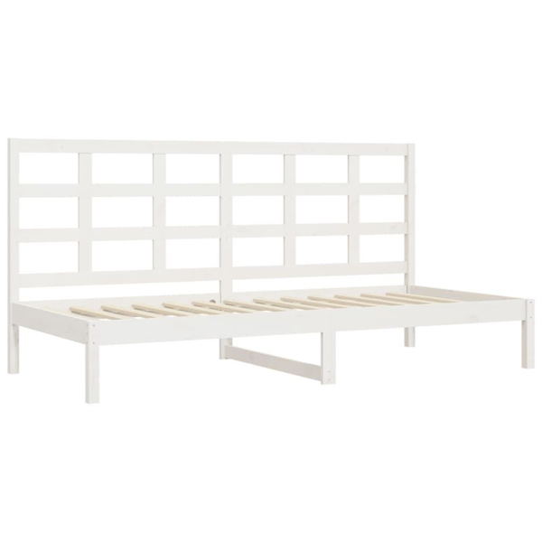 vidaXL Dagbädd vit 80x200 cm massiv furu Vit