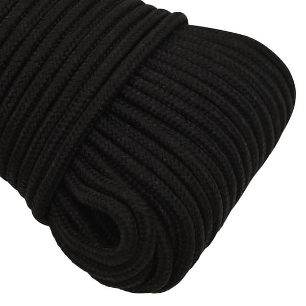 vidaXL Rep svart 4 mm 250 m polyester