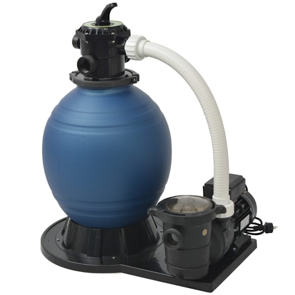 vidaXL Sandfilterpump 1000 W 22500 l/h Blå