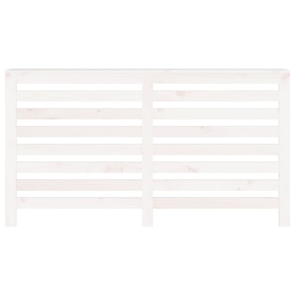 vidaXL Elementskydd vit 153x19x84 cm massiv furu Vit