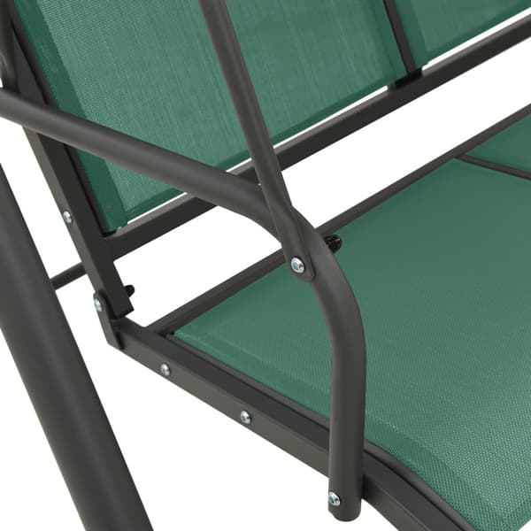 vidaXL Hammock grön 170 cm textilen & stål Grön
