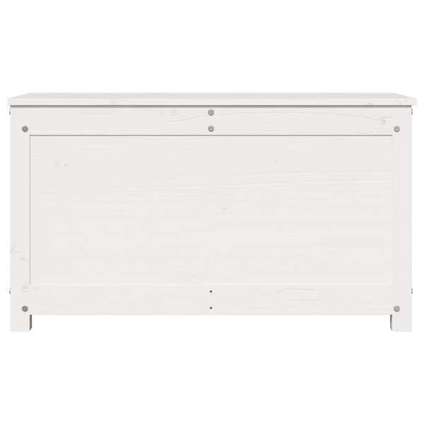 vidaXL Förvaringslåda vit 80x40x45,5 cm massiv furu Vit