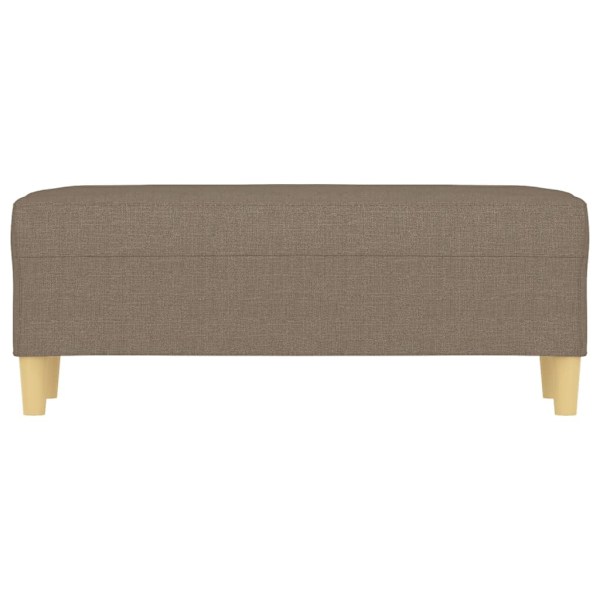 vidaXL Bänk taupe 100x35x41 cm tyg Taupe