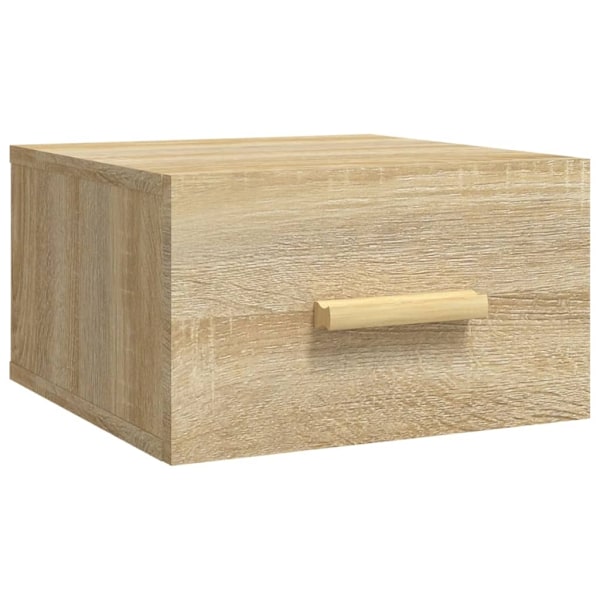 vidaXL Väggmonterade sängbord 2 st sonoma-ek 35x35x20 cm Brun