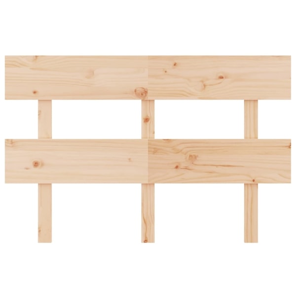 vidaXL Sänggavel 124x3x81 cm massiv furu Brun