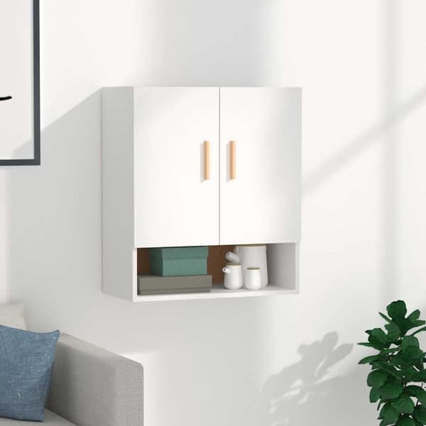 vidaXL Väggskåp vit 60x31x70 cm konstruerat trä Vit